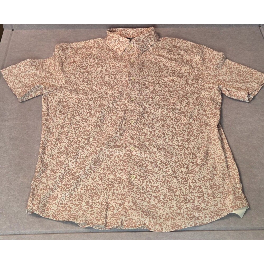 FAHERTY SS  Movement Monterrey Floral Shirt Pink/Wht Men's Sz MED  NWOT